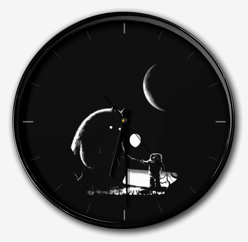 Reloj Negro de Encuantro Espacial