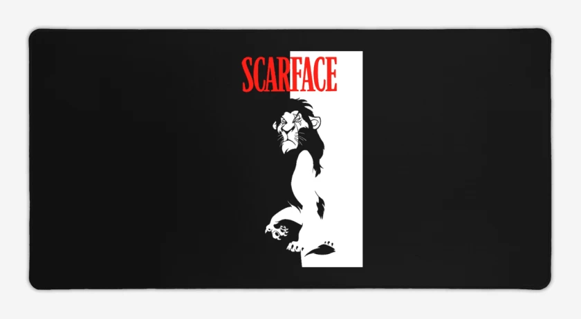 Mouse pad Gamer Negro de Scarface