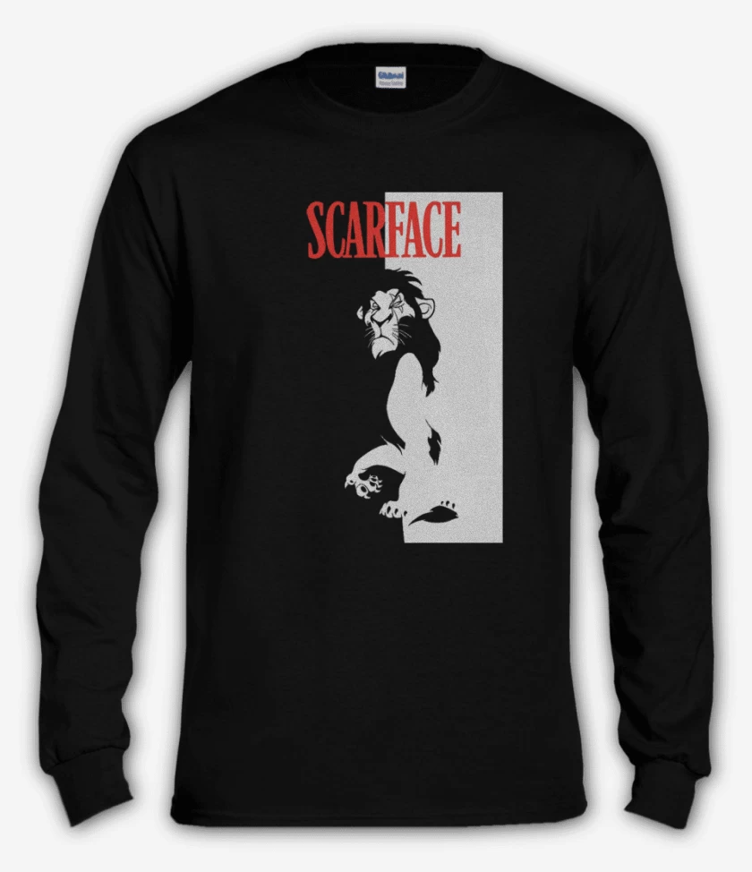 Polera manga larga Negro de Scarface