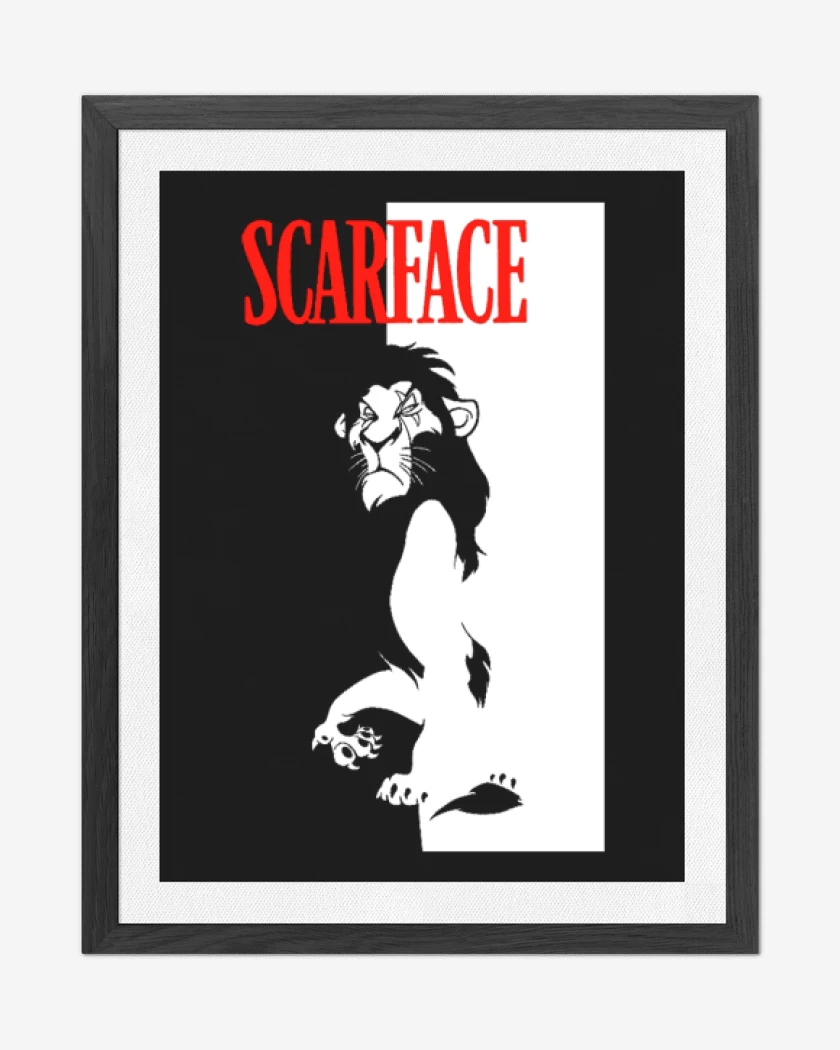 Cuadro decorativo Negro de Scarface