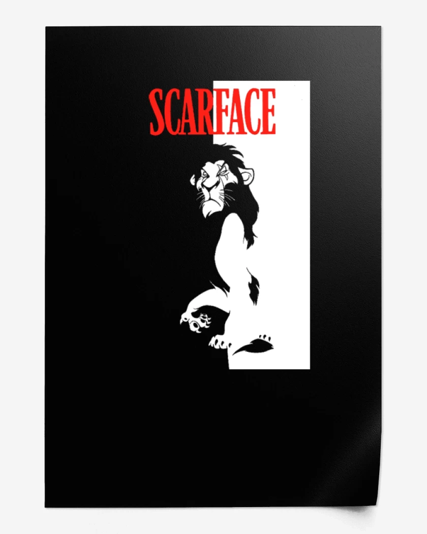 Print Negro de Scarface