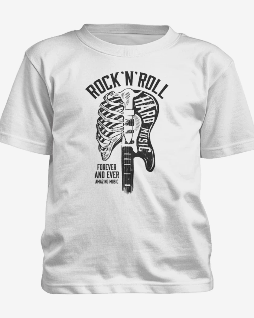 Polera de niño Blanco de Hard music