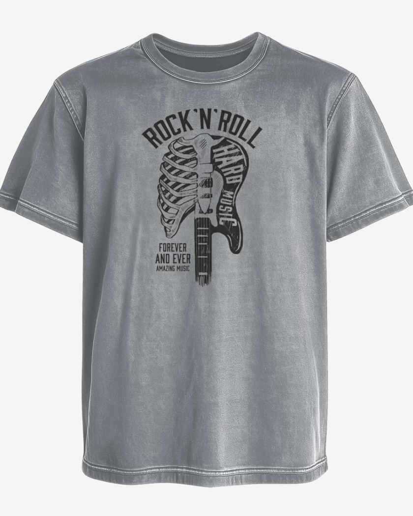 Polera desgastada Hard music
