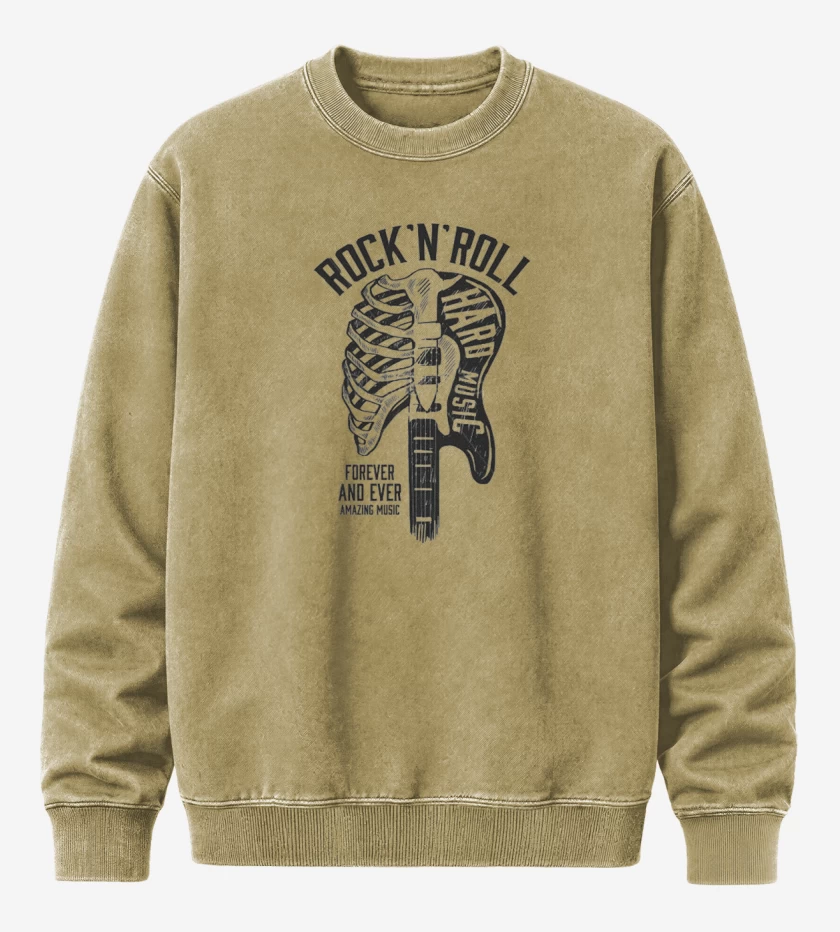 Poleron Polo Acid Wash Beige de Hard music
