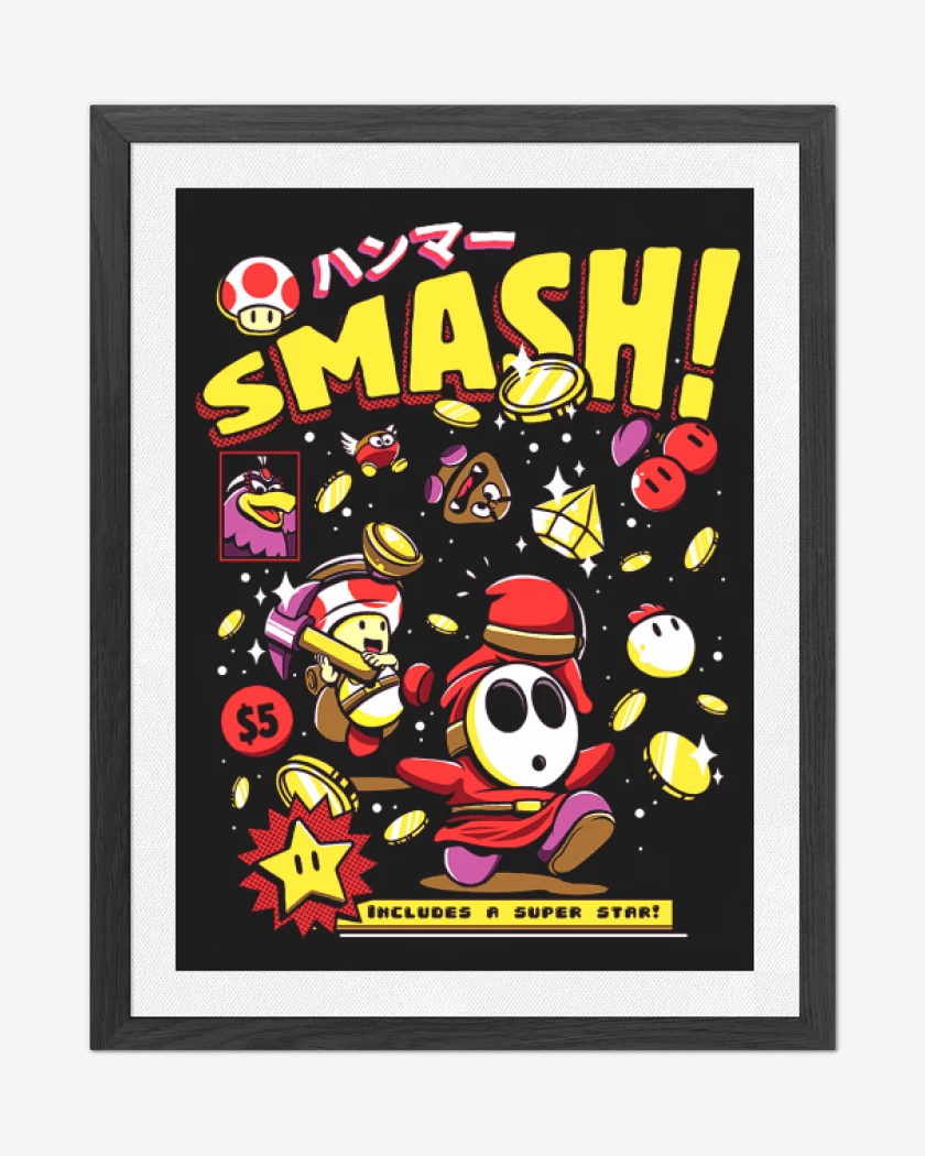 Cuadro decorativo Negro de Smash