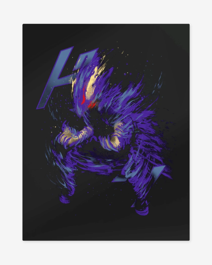Print metalico Negro de Dark shadow