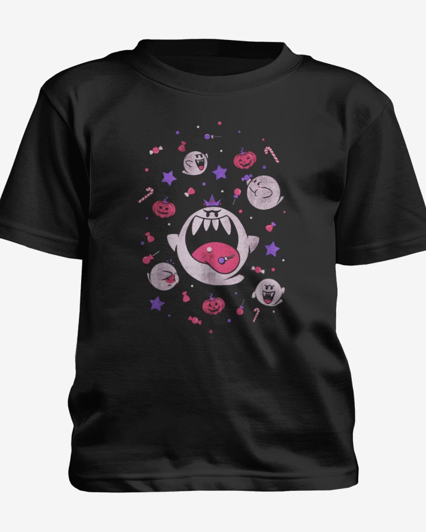 Polera de niño Negro de Fantasmitas