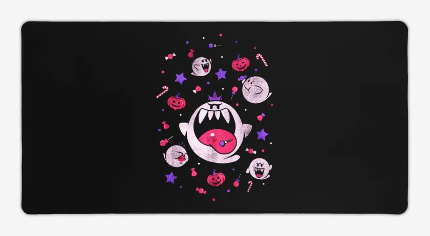 Mouse pad Gamer Negro de Fantasmitas