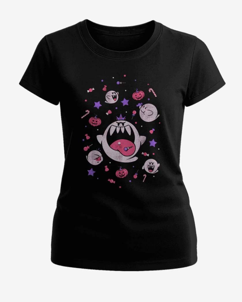 Polera de Mujer Negro de Fantasmitas