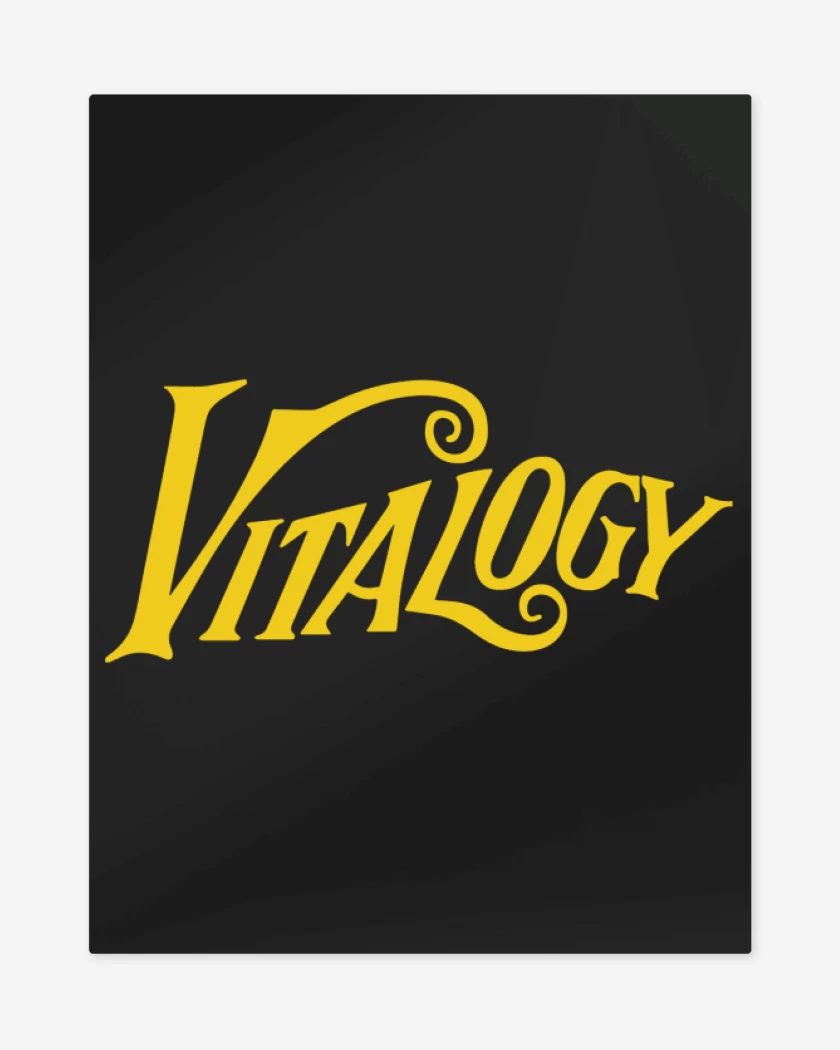 Print metalico Negro de Pearl Jam - Vitalogy