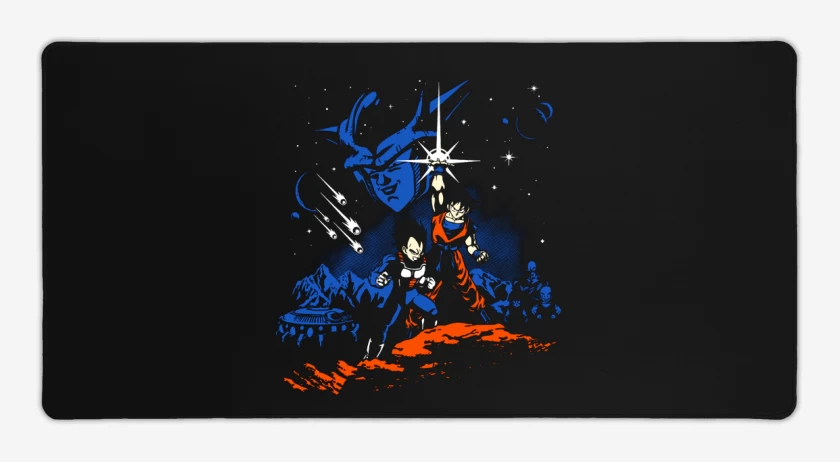 Mouse pad Gamer Negro de dragon ball z