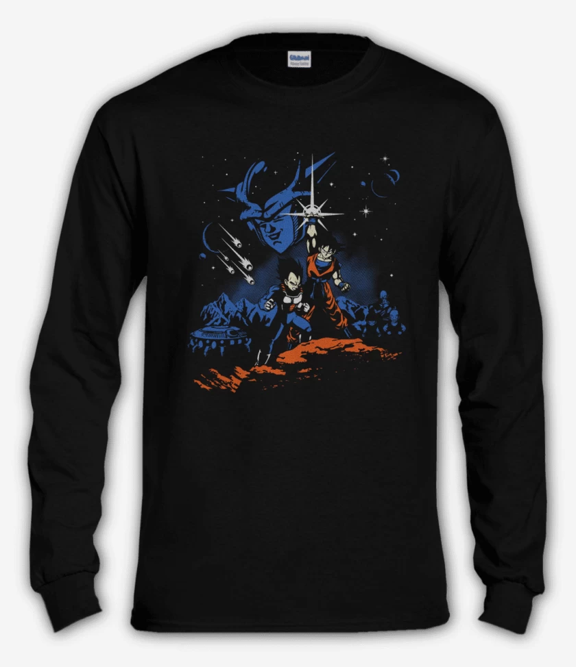 Polera manga larga Negro de dragon ball z