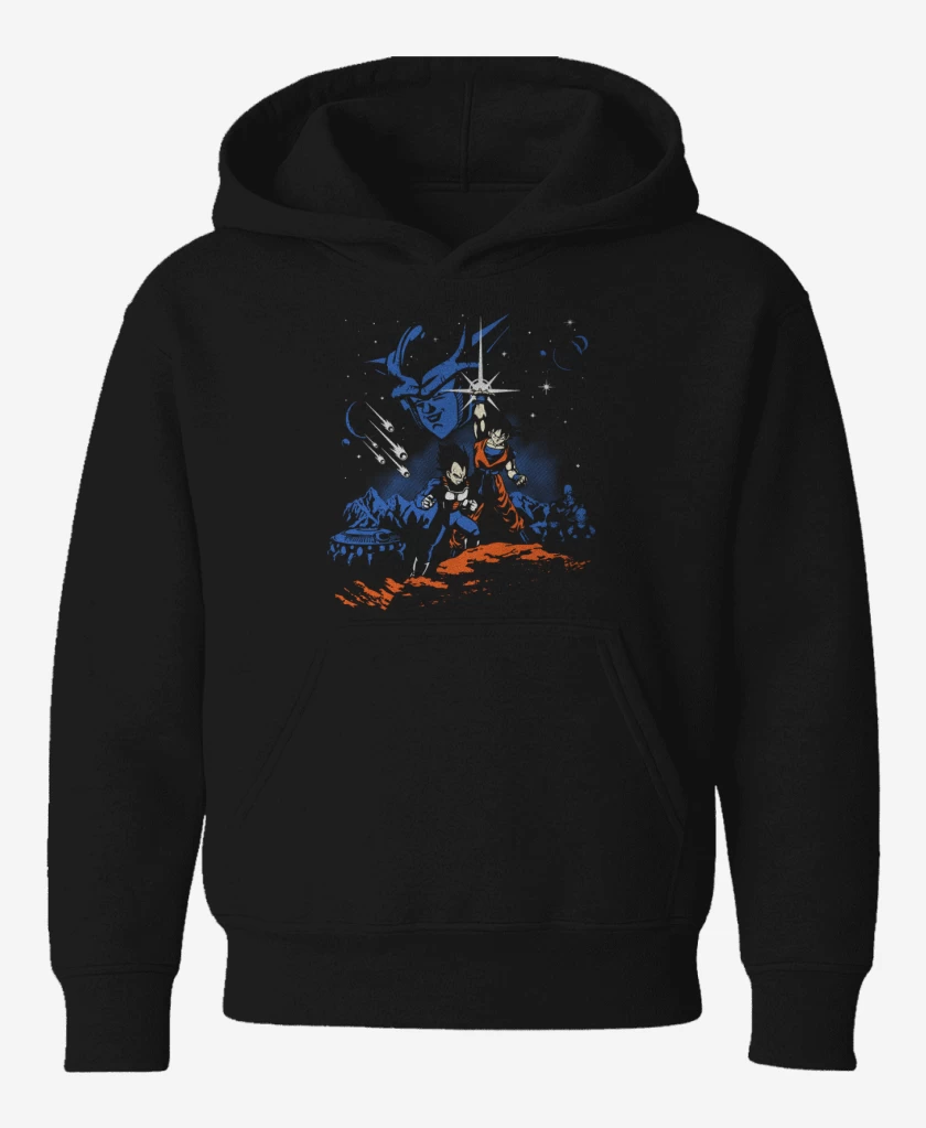 Poleron de niño Negro de dragon ball z