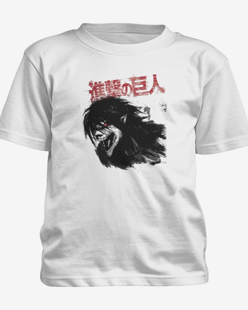 Polera de niño Blanco de Titan eren 2