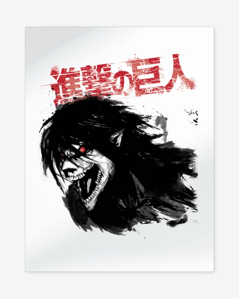 Print metalico Blanco de Titan eren 2