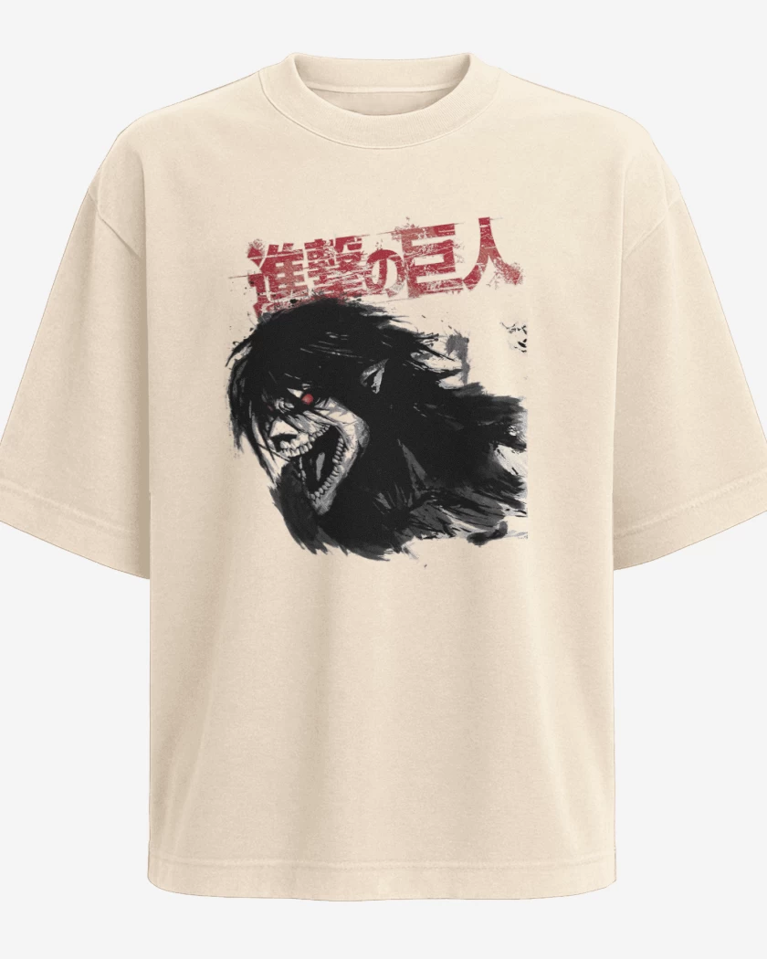 Polera Oversize Beige de Titan eren 2