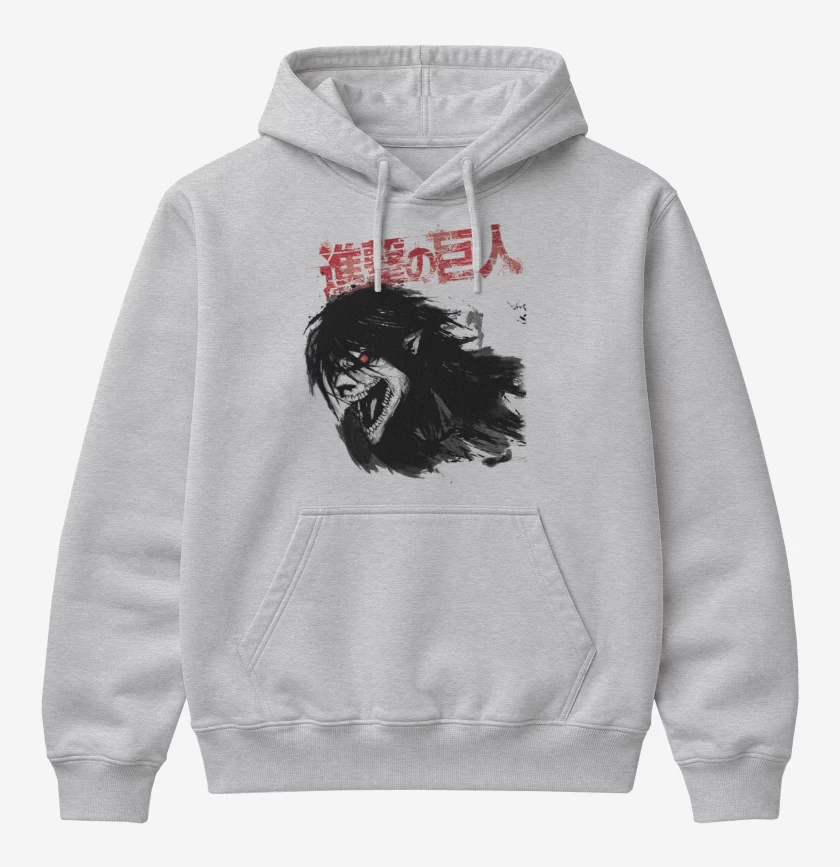 Poleron Canguro básico Gris Melange de Titan eren 2