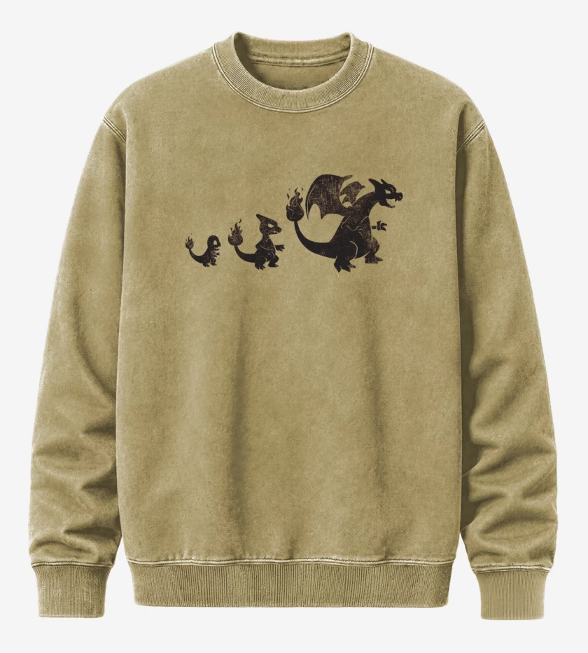 Poleron Polo Acid Wash Beige de Char evo