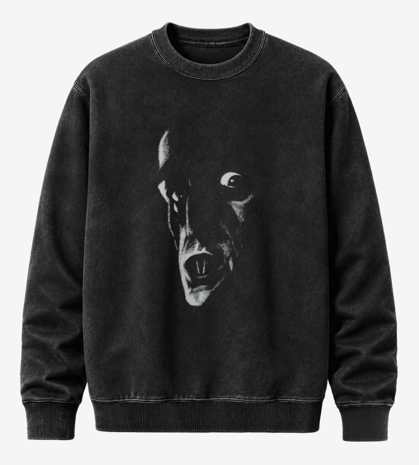 Poleron Polo Acid Wash Negro de El nosferatu