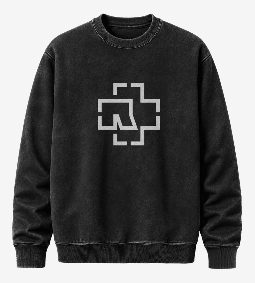 Poleron Polo Acid Wash Negro de ramstein II