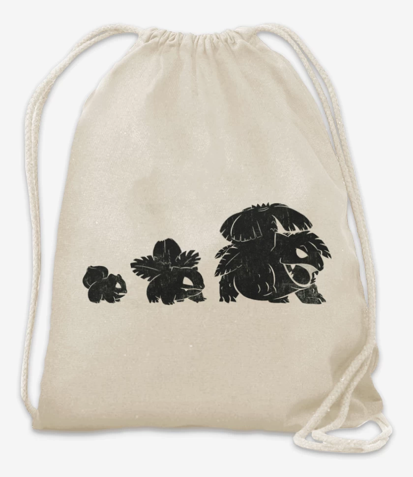 Mochila Blanco de bulbasaur evo