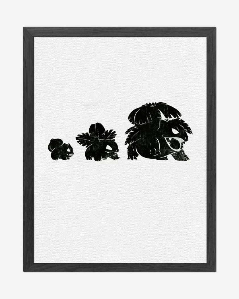 Cuadro decorativo Blanco de bulbasaur evo