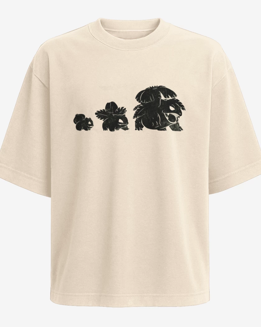 Polera Oversize bulbasaur evo