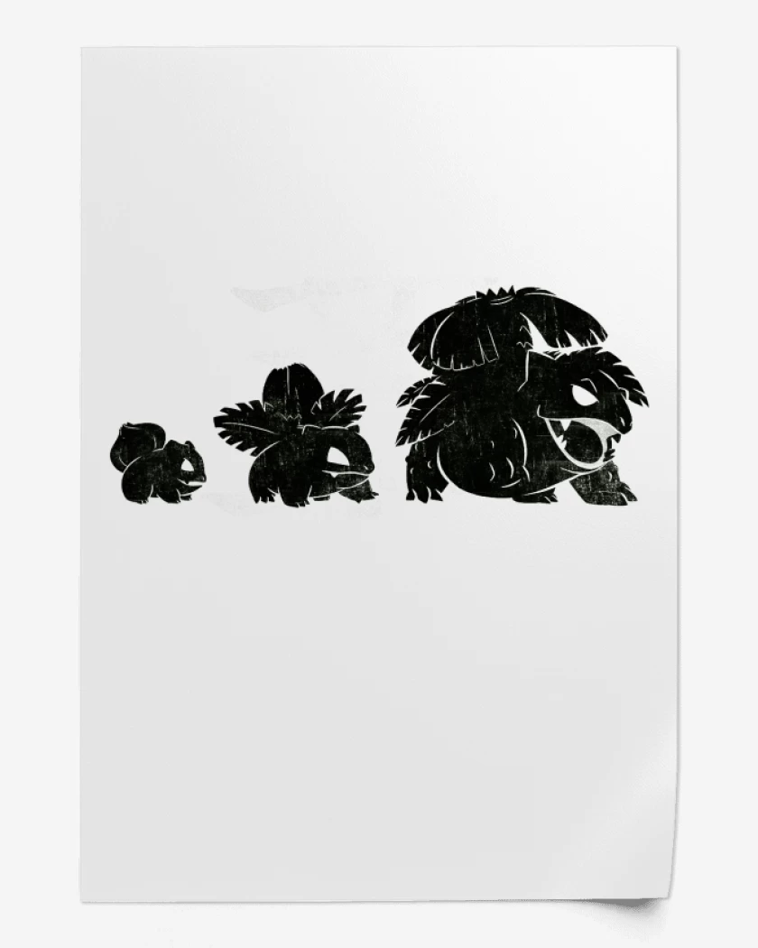 Print Blanco de bulbasaur evo