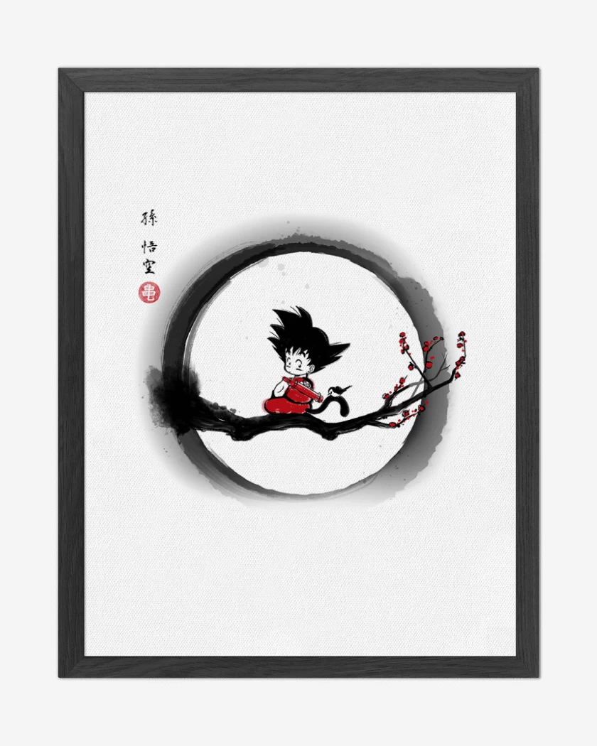 Cuadro decorativo Blanco de Pequeño goku 2