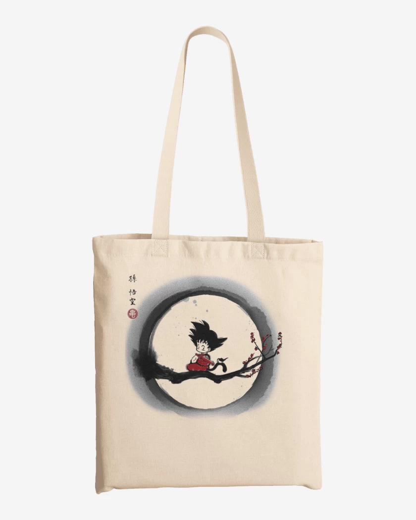 Totebag Blanco de Pequeño goku 2