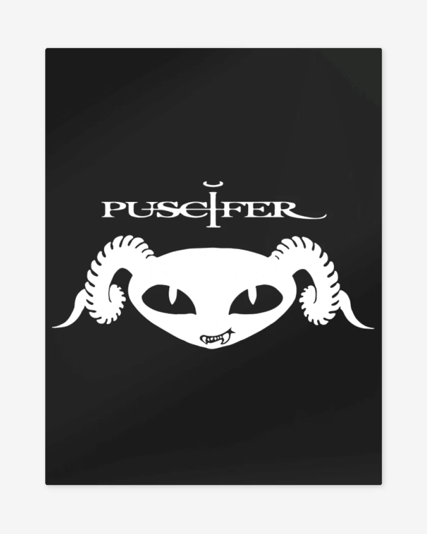 Print metalico Negro de Puscifer - Logo