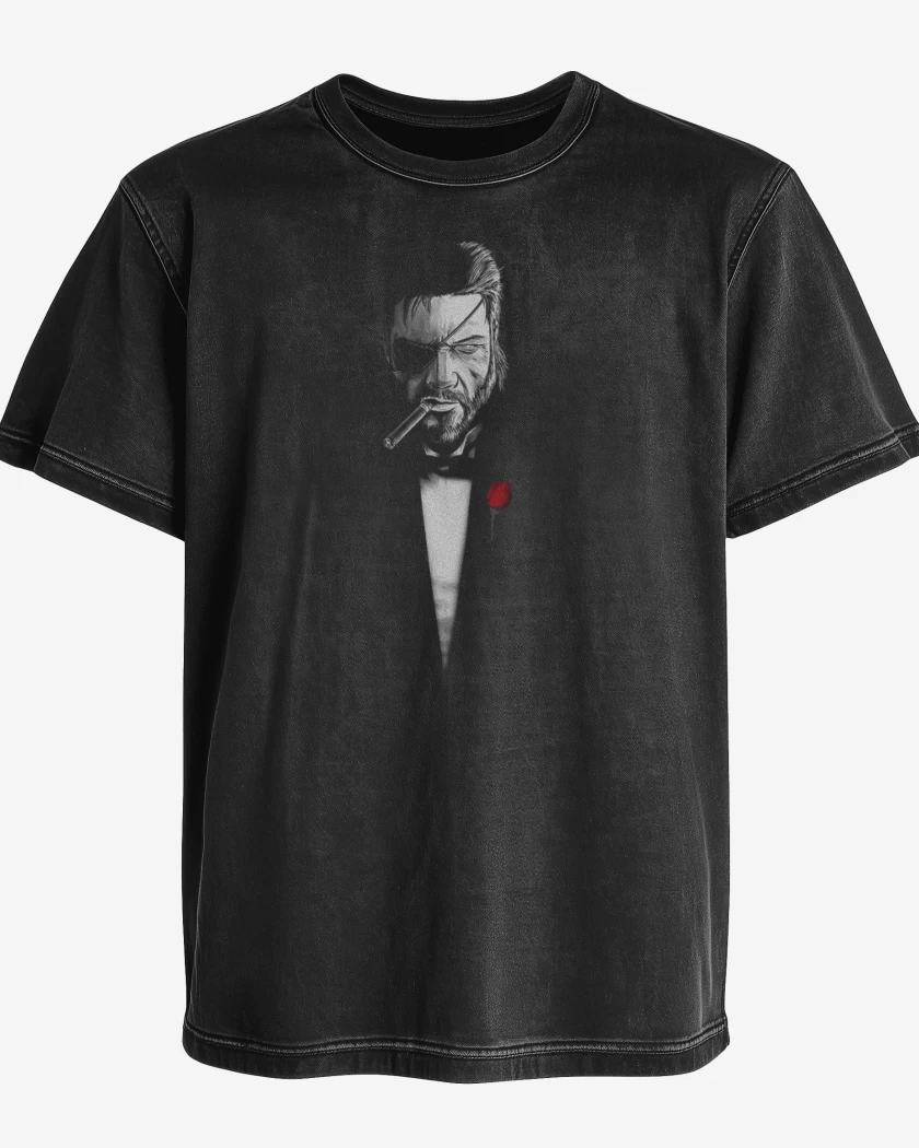 Polera desgastada Negro de The bossfather