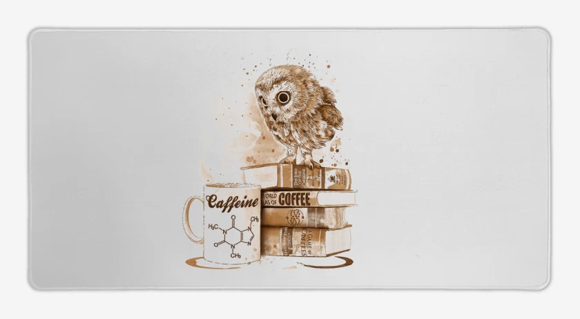 Mouse pad Gamer Blanco de Cafecito