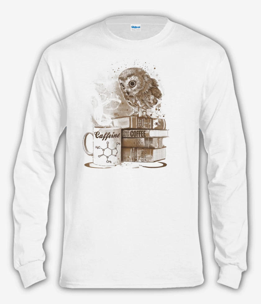 Polera manga larga Blanco de Cafecito
