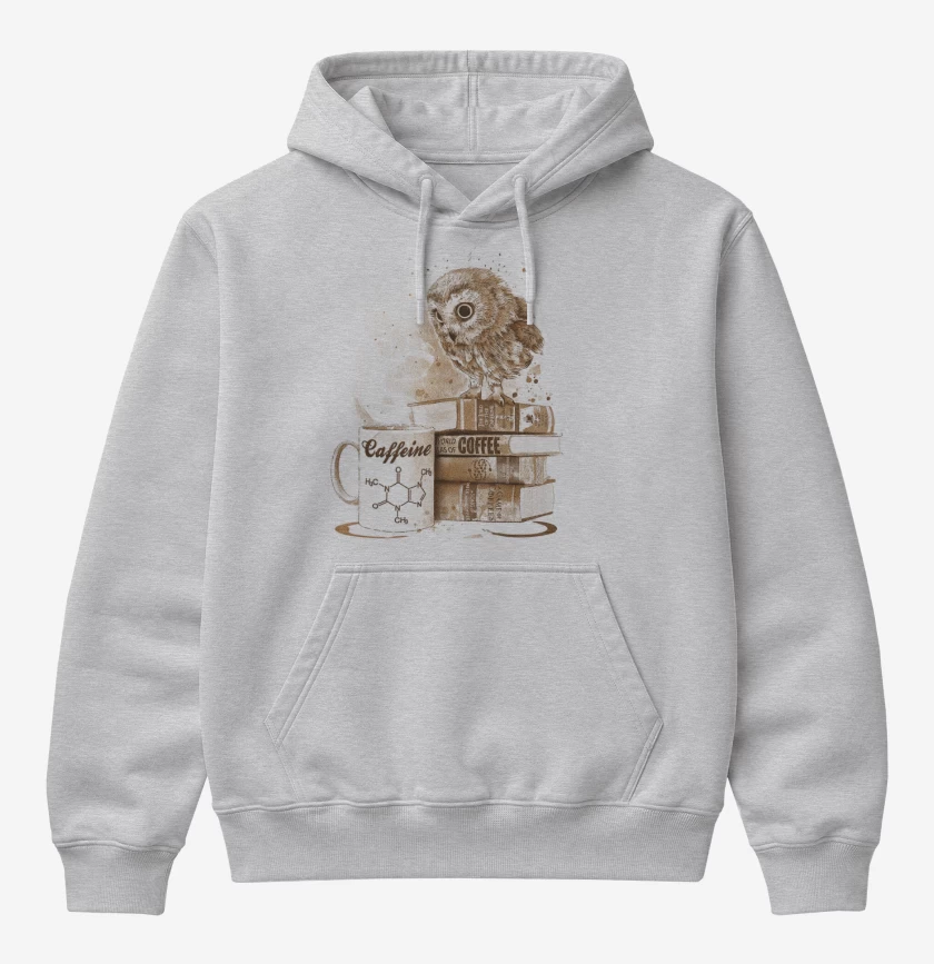 Poleron Canguro básico Gris Melange de Cafecito