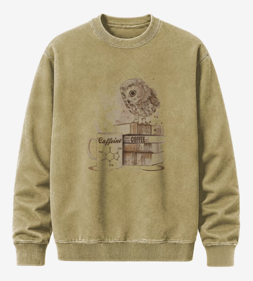 Poleron Polo Acid Wash Beige de Cafecito