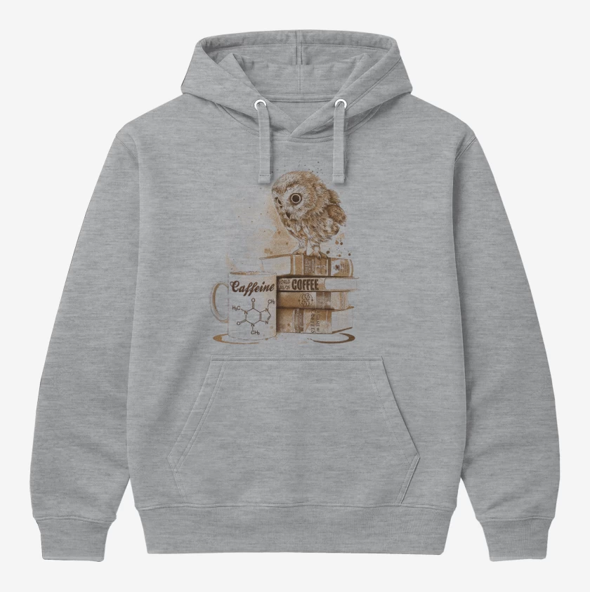 Polerón Canguro Gris Melange de Cafecito