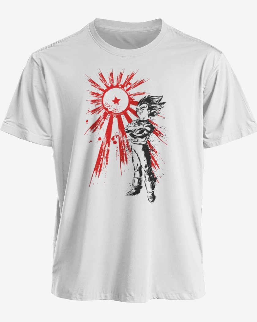 Polera premium Blanco de Prince of Saiyans