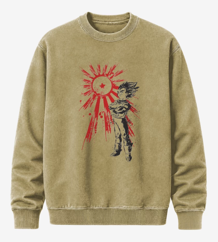Poleron Polo Acid Wash Beige de Prince of Saiyans