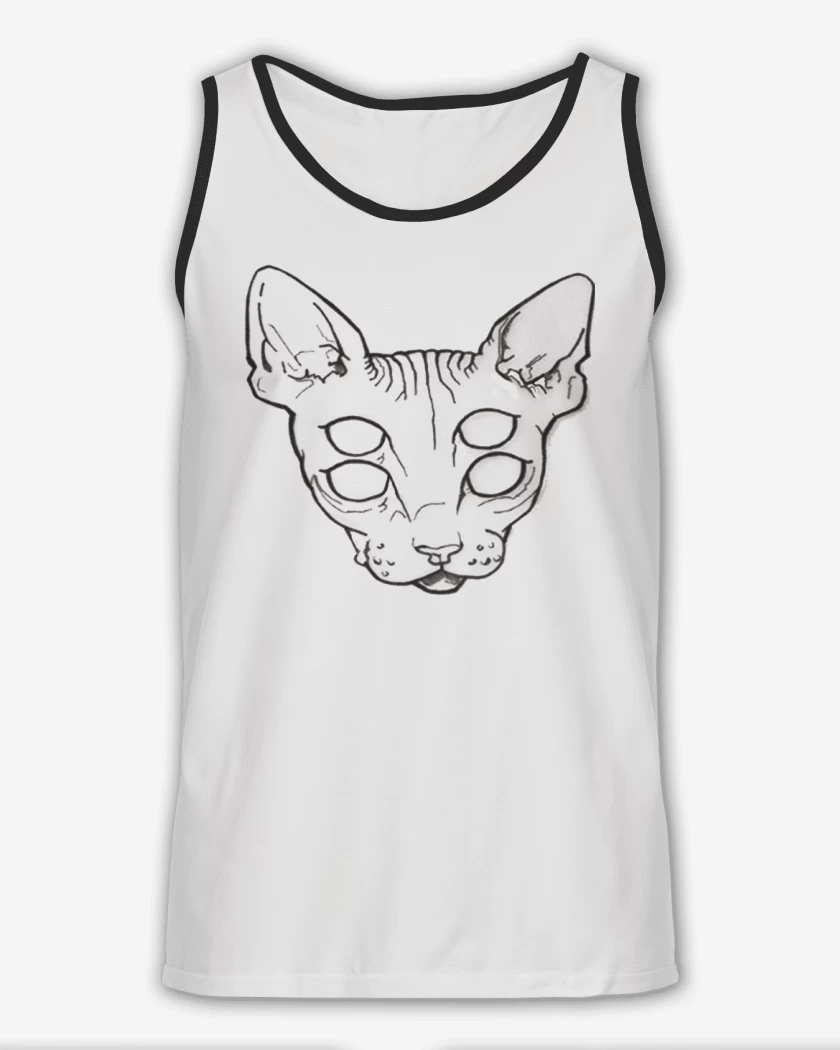 Sudadera Blanco de Gato Ojos Efect