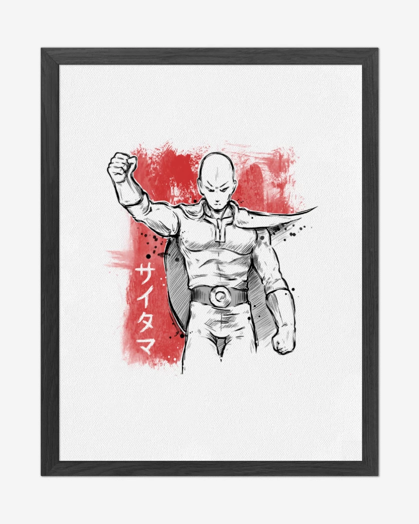 Cuadro decorativo Blanco de Saitama 1
