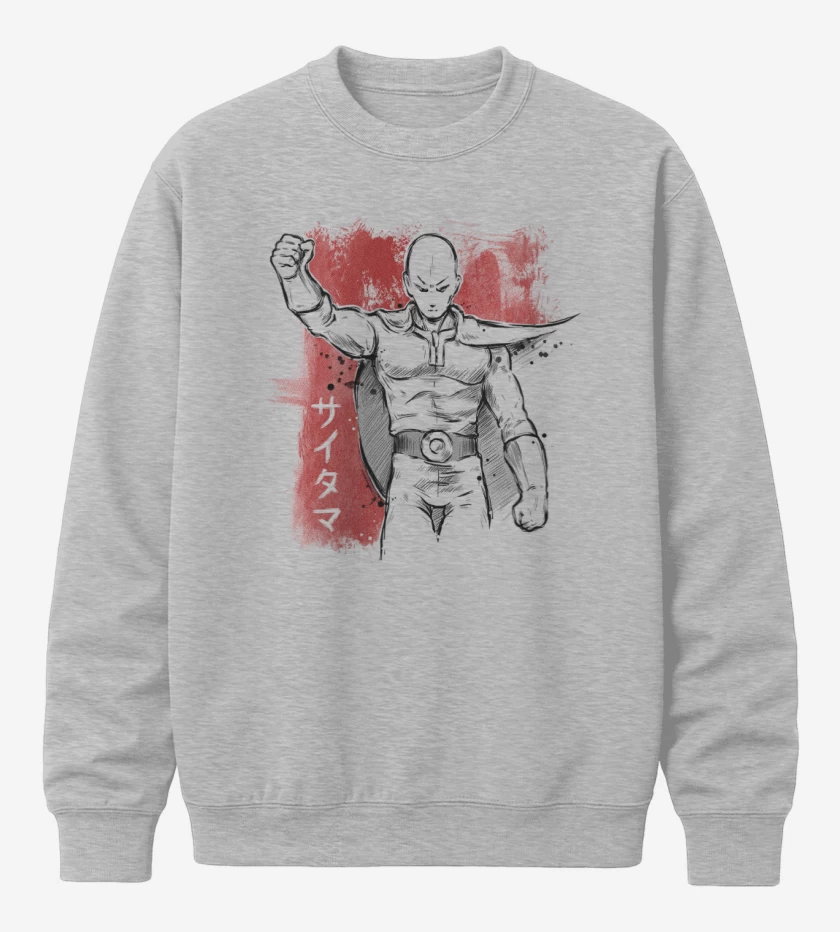 Poleron polo Gris Melange de Saitama 1