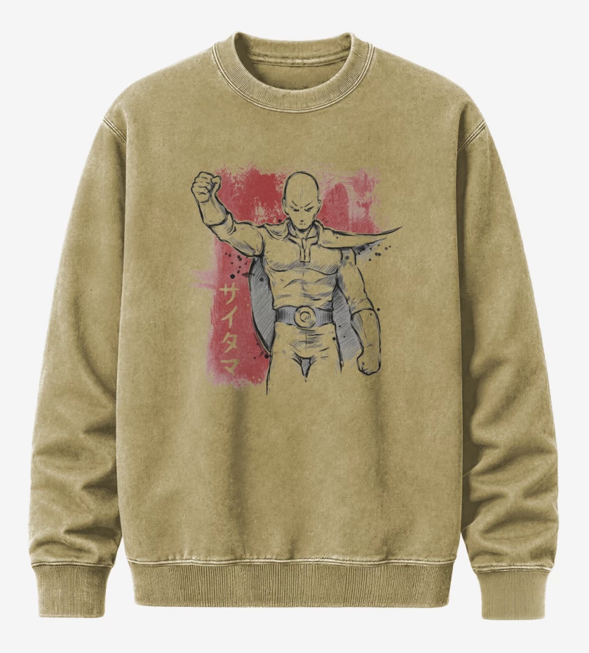 Poleron Polo Acid Wash Beige de Saitama 1