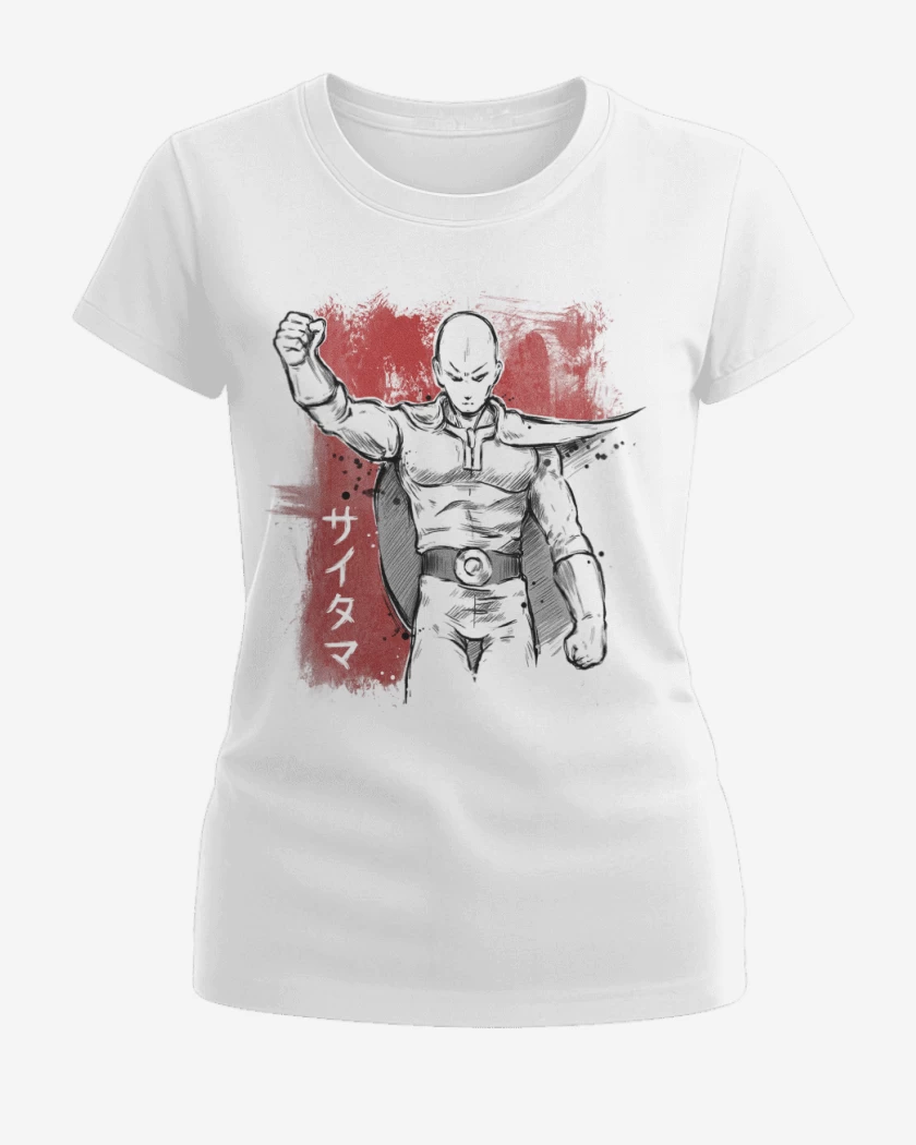 Polera de Mujer Blanco de Saitama 1