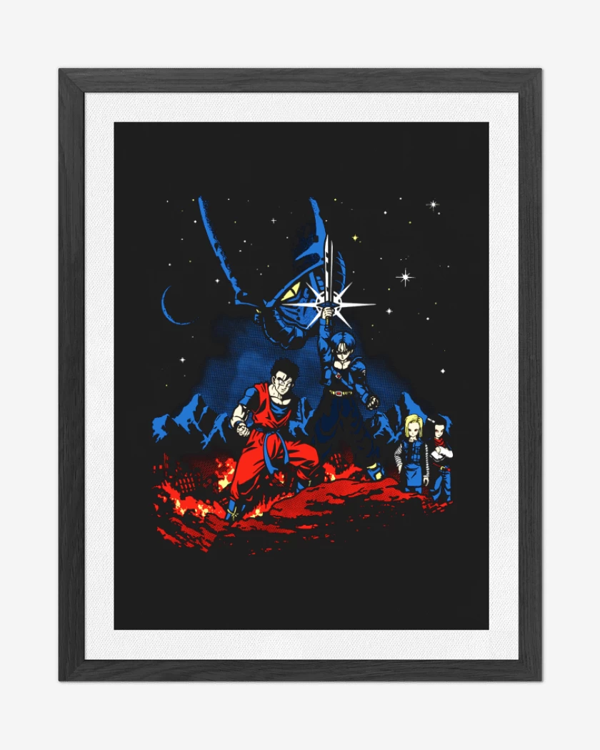 Cuadro decorativo Negro de dbz saga androides