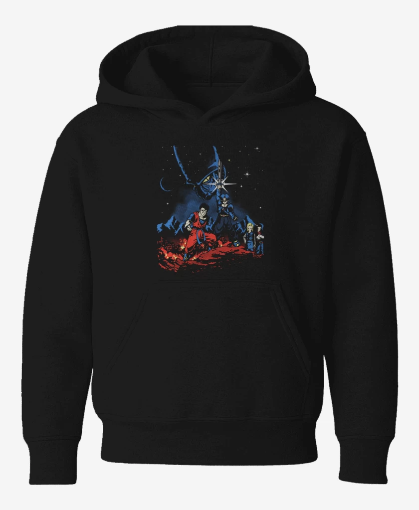 Poleron de niño Negro de dbz saga androides