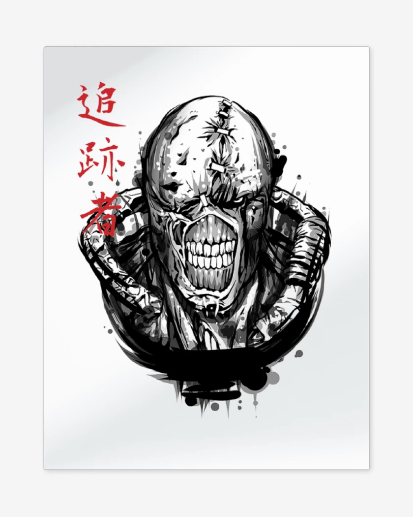 Print metalico Blanco de Nemesis