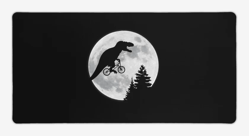 Mouse pad Gamer Negro de E.T. REX 