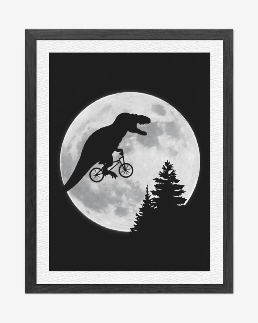 Cuadro decorativo Negro de E.T. REX 