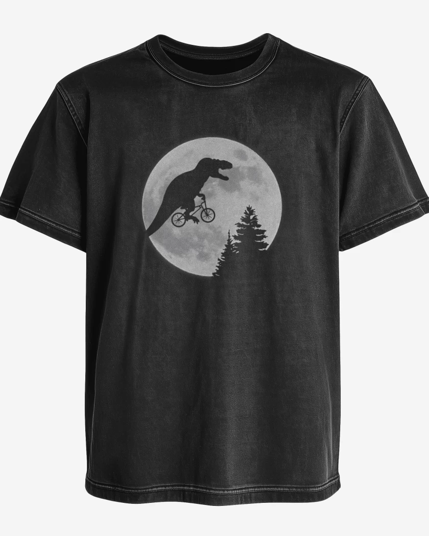 Polera desgastada Negro de E.T. REX 